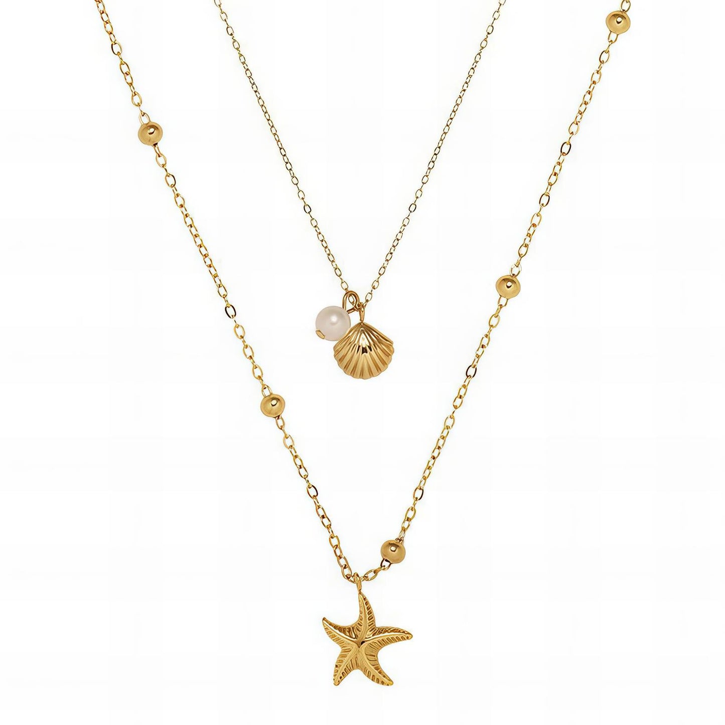 OCEANIA NECKLACE (18K Gold Plated Steel)