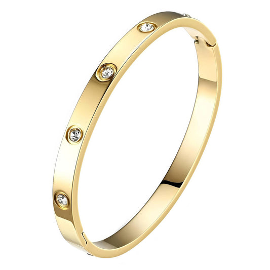 KEIRA BANGLE (18K Gold Plated Steel)