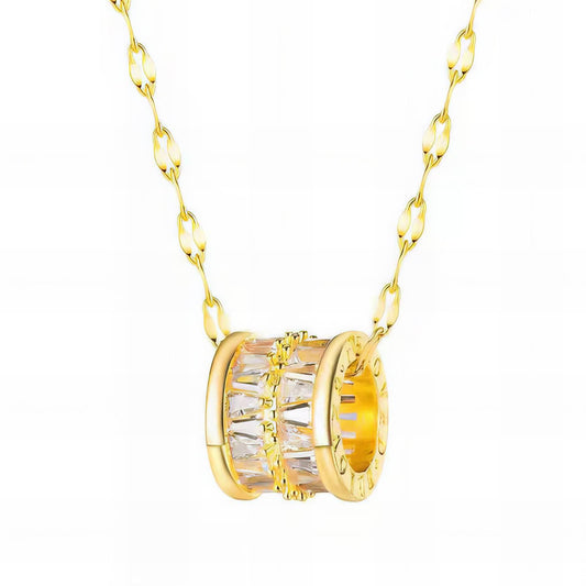 LUMINA ROMAN NECKLACE (18K Gold Plated Steel)